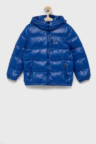 Dječja pernata jakna Polo Ralph Lauren boja: plava