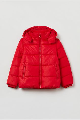 Dětská bunda OVS červená barva