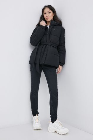 Tommy Jeans Kurtka damska kolor czarny zimowa