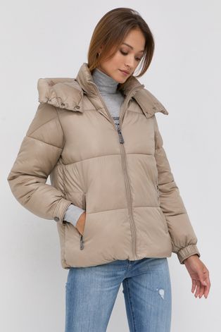 Куртка Guess женская цвет бежевый зимняя