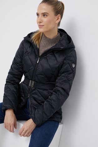 Куртка EA7 Emporio Armani женская цвет чёрный зимняя
