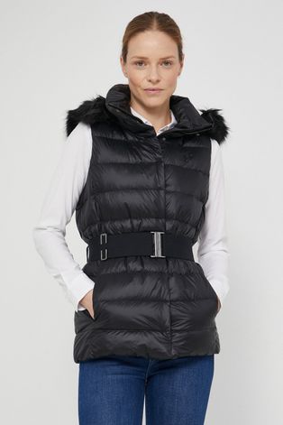 Пуховая безрукавка Polo Ralph Lauren женская цвет чёрный зимний