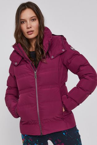Пухова куртка Colmar жіноча колір фіолетовий зимова