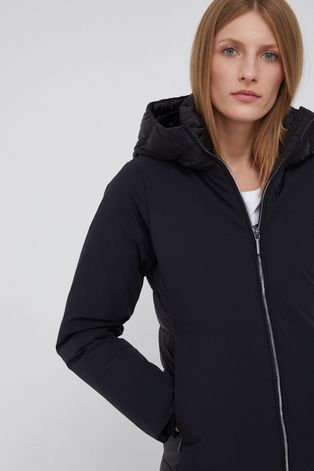 Пухено яке Hetrego дамско в черно със зимна изолация
