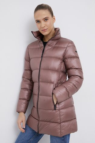 Пухено яке RefrigiWear дамско в прозрачен цвят със зимна изолация