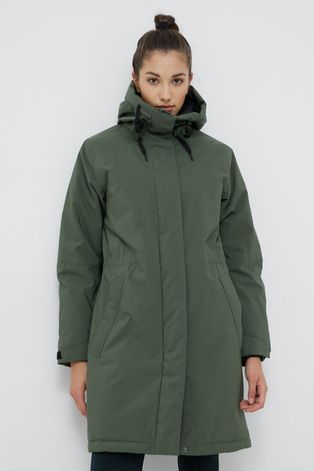 Куртка Peak Performance колір зелений зимова oversize