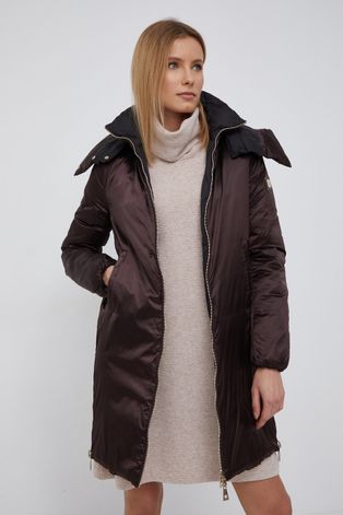 Двухсторонняя пуховая куртка Tiffi Borimo цвет коричневый зимняя