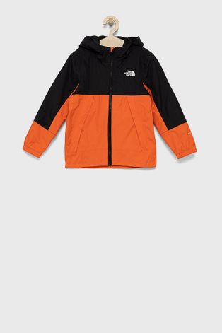 Дитяча куртка The North Face колір помаранчевий