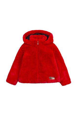 Dětská bunda Karl Lagerfeld červená barva