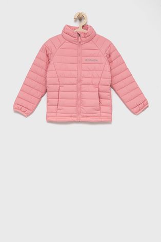 Дитяча куртка Columbia колір рожевий