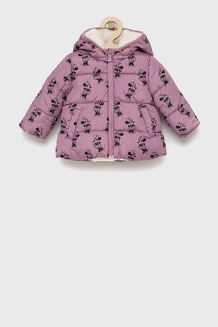 Dětská oboustranná bunda GAP x Disney růžová barva