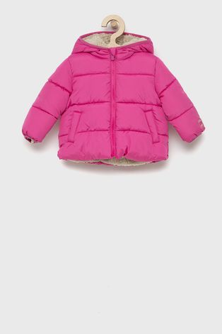 Dětská oboustranná bunda GAP růžová barva