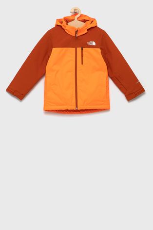 Dětská bunda The North Face oranžová barva