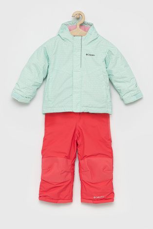 Дитячі куртка та комбінезон Columbia колір бірюзовий