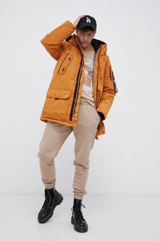 Куртка Tom Tailor чоловіча колір помаранчевий зимова