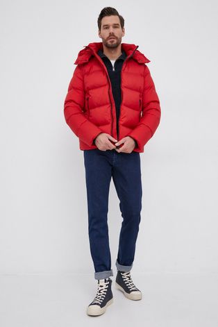 Пухено яке Hetrego Eddie мъжко в червено със зимна изолация