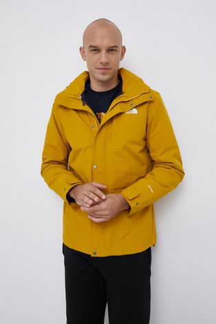 Куртка The North Face чоловіча колір жовтий перехідна