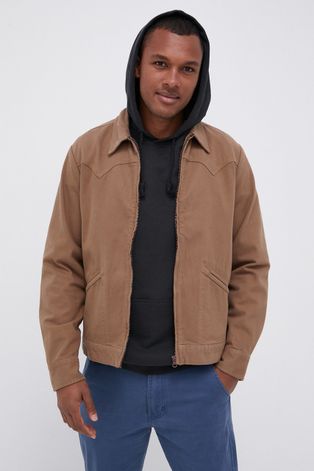 Куртка Billabong чоловіча колір коричневий перехідна
