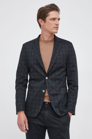 Пиджак Boss мужской цвет серый