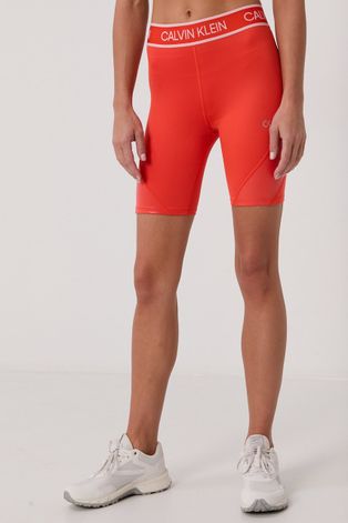 Kratke hlače Calvin Klein Performance za žene, boja: narančasta