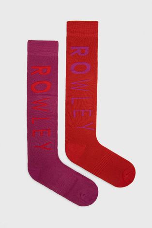 Roxy Podkolanówki x Rowley kolor czerwony