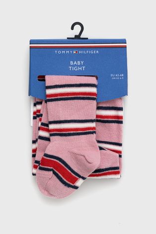Dětské punčocháče Tommy Hilfiger růžová barva