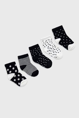 Дитячі шкарпетки OVS (5-pack) колір чорний