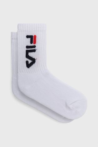 Detské ponožky Fila (2-pack) biela farba