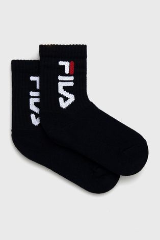 Detské ponožky Fila (2-pack) tmavomodrá farba