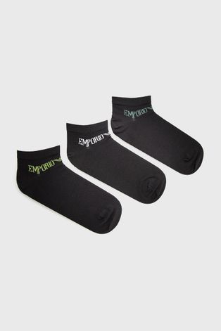 Emporio Armani Underwear Skarpetki (3-pack) męskie kolor czarny