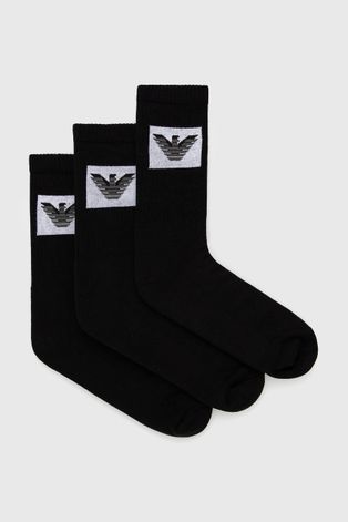 Emporio Armani Underwear Skarpetki (3-Pack) męskie kolor czarny