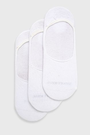 Ponožky John Frank (3-pack) pánské, bílá barva