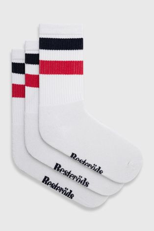 Ponožky Resteröds pánske, biela farba