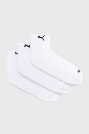 Čarape Puma (3-pack) boja: bijela