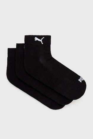 Čarape Puma (3-pack) boja: crna