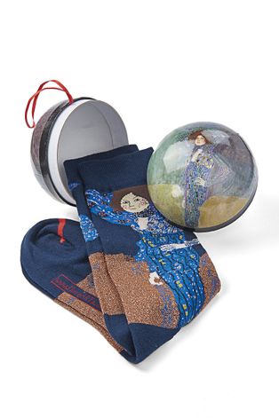 MuseARTa zokni Gustav Klimt - Emilie Flöge kék