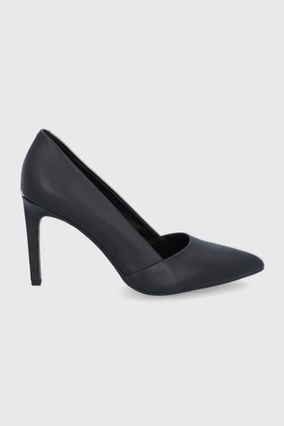Шкіряні черевики Calvin Klein колір чорний