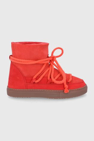 Cipele za snijeg od brušene kože Inuikii boja: crvena