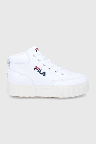 Ботинки Fila Sandblast цвет белый на платформе