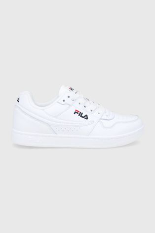 Шкіряні черевики Fila Arcade Low колір білий на плоскому ходу
