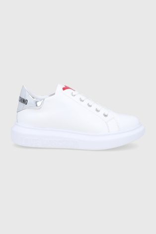 Love Moschino cipő fehér, platformos