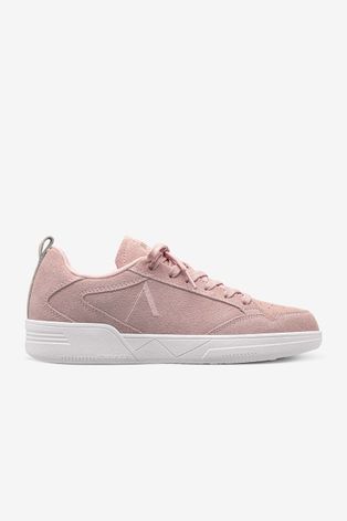Замшеві кросівки Arkk Copenhagen колір рожевий на плоскому ходу