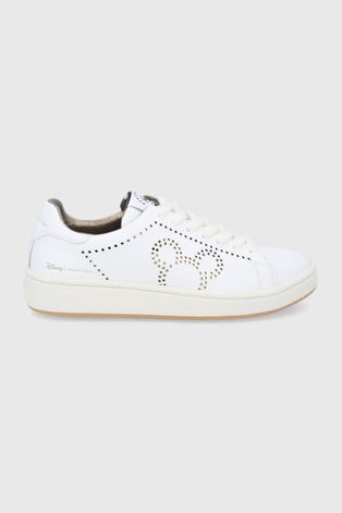 Kožne cipele MOA Concept boja: bijela