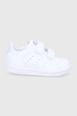 Дитячі черевики adidas Originals колір білий