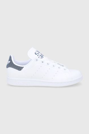 Dětské boty adidas Originals STAN SMITH J bílá barva
