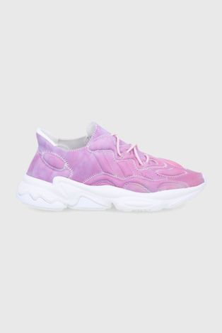 Boty adidas Originals Ozweego růžová barva