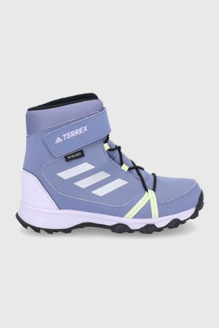 Παιδικές μπότες χιονιού adidas Performance TERREX SNOW χρώμα: μοβ