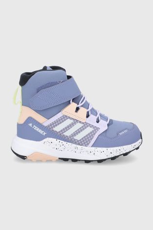 Παιδικές μπότες χιονιού adidas Performance Terrex Trailmaker χρώμα: μοβ
