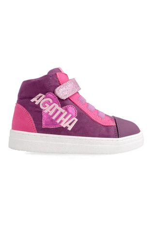 Дитячі черевики Agatha Ruiz de la Prada колір фіолетовий