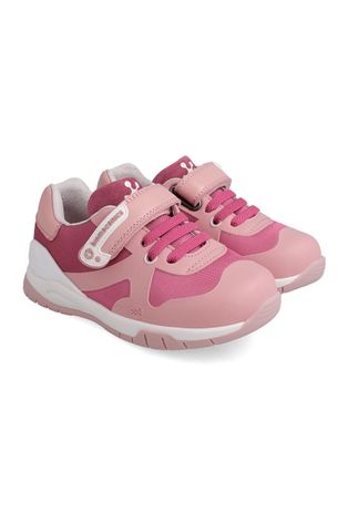Дитячі шкіряні кросівки Biomecanics колір рожевий